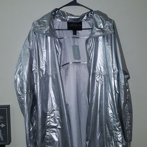 Forever 21 Plus Size (3X) Silver Jacket